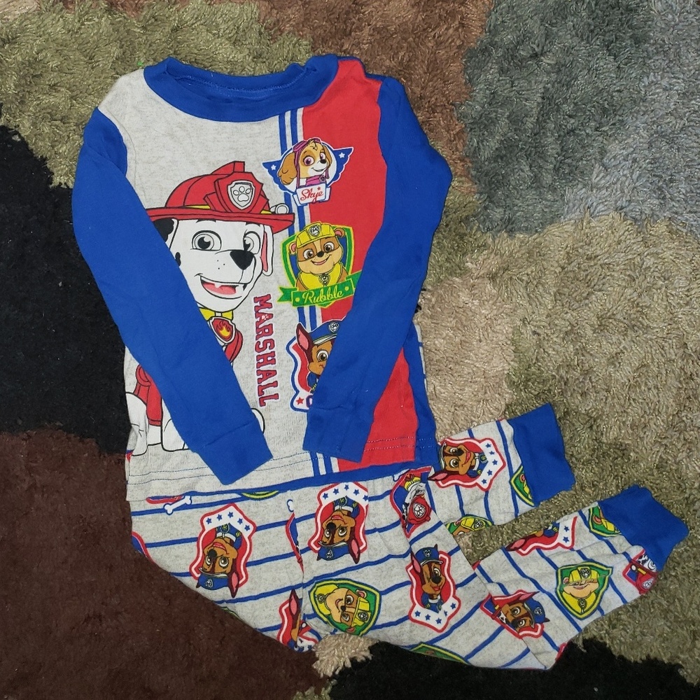 4T paw patrol pajama set